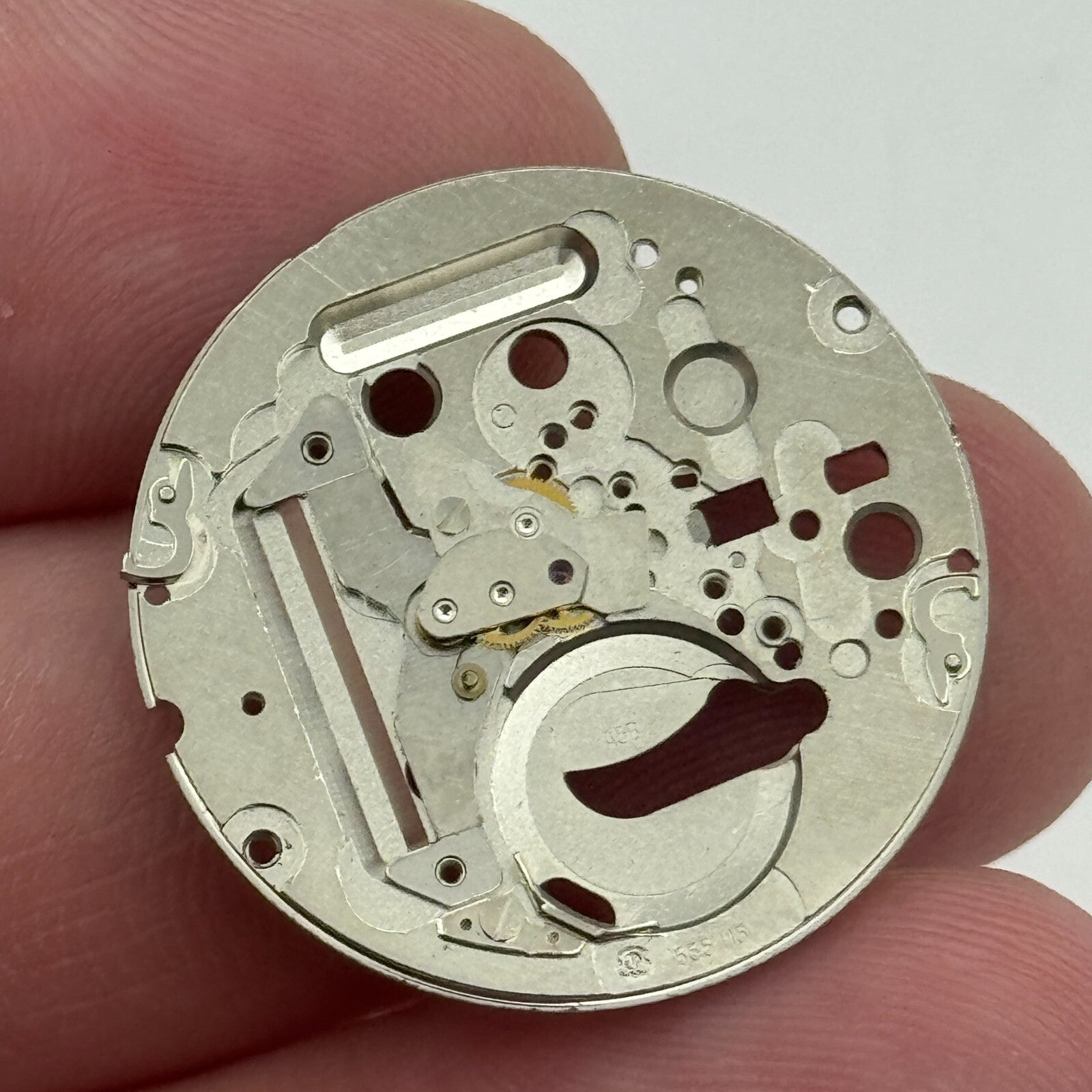26.1mm ETA 555.115 Swiss 1 Jewel Quartz Partial Watch Movement Vintage PARTS