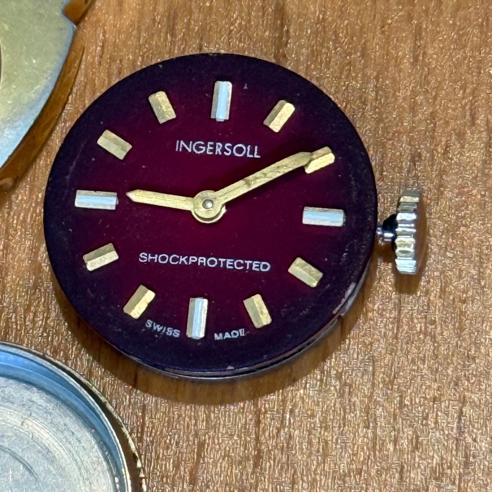 21mm Vintage Ingersoll Amida 562 Swiss 1 Jewel Manual Wind Watch PARTS / REPAIR