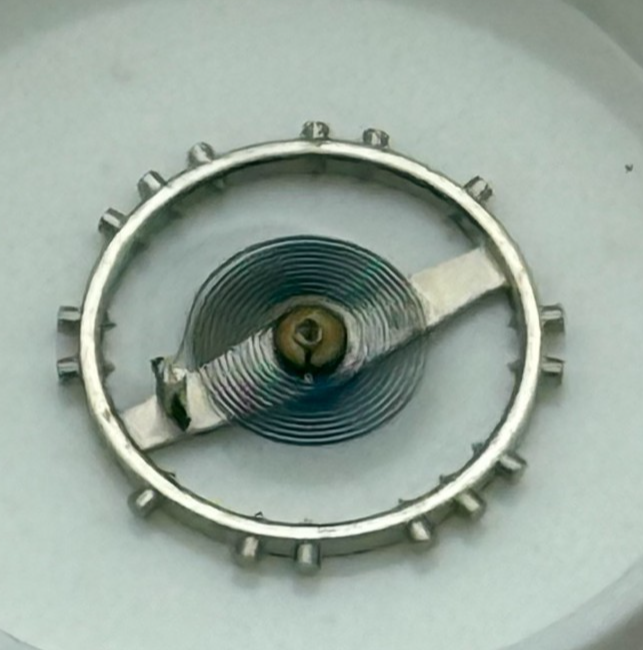ETA 2510 Balance Wheel Complete And Spring 7 3/4''' 958 M Watch Movement Parts 