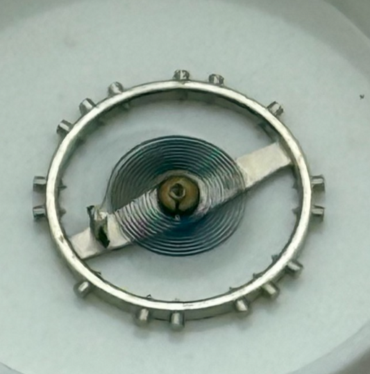 ETA 2510 Balance Wheel Complete And Spring 7 3/4''' 958 M Watch Movement Parts 