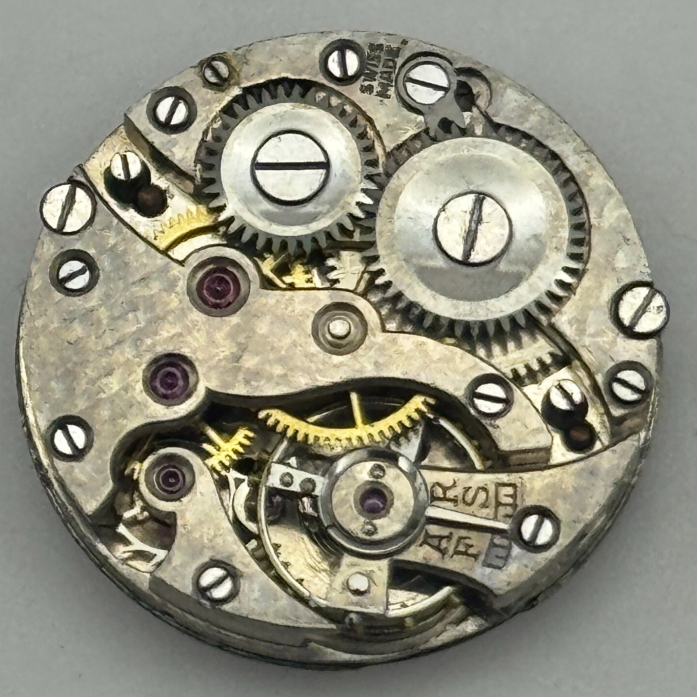 19.7mm Balance Ok Roman Numerals Swiss Bullseye Dial Trench Manual Wind PART