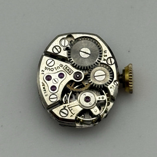 13.1mm Running Vintage Ladies Bulova 5AD Manual Wind Swiss Watch Movement PARTS