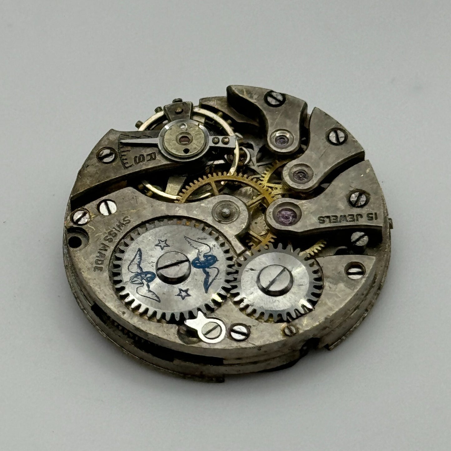 23.6mm Rotary As A Schild 15 Jewels Swiss Manual Wind Watch Movement PARTS