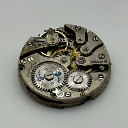 23.6mm Rotary As A Schild 15 Jewels Swiss Manual Wind Watch Movement PARTS