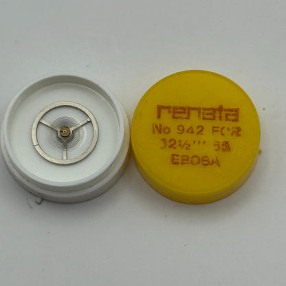 Ebosa 65 Balance Wheel Complete And Spring 12 1/2''' Watch Movement Parts NOS