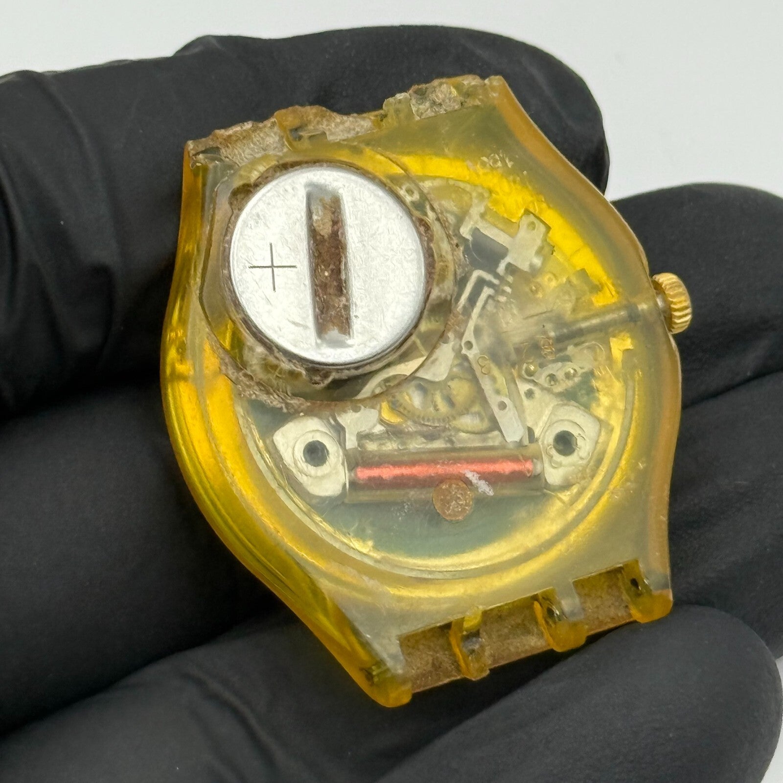 33mm Vintage 1992 Swatch GK707 Day Date Watch UNTESTED PARTS REPAIR