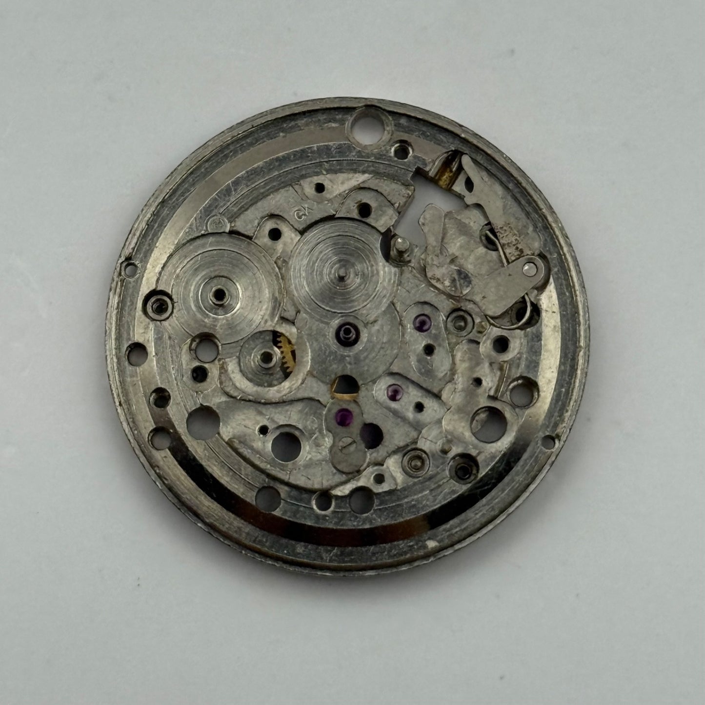 FHF 72-4 Watch Movement Manual Wind Vintage Swiss Incomplete Parts Repair 25.9mm
