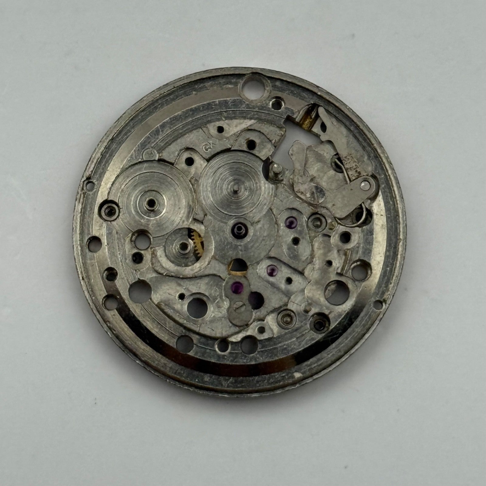 FHF 72-4 Watch Movement Manual Wind Vintage Swiss Incomplete Parts Repair 25.9mm