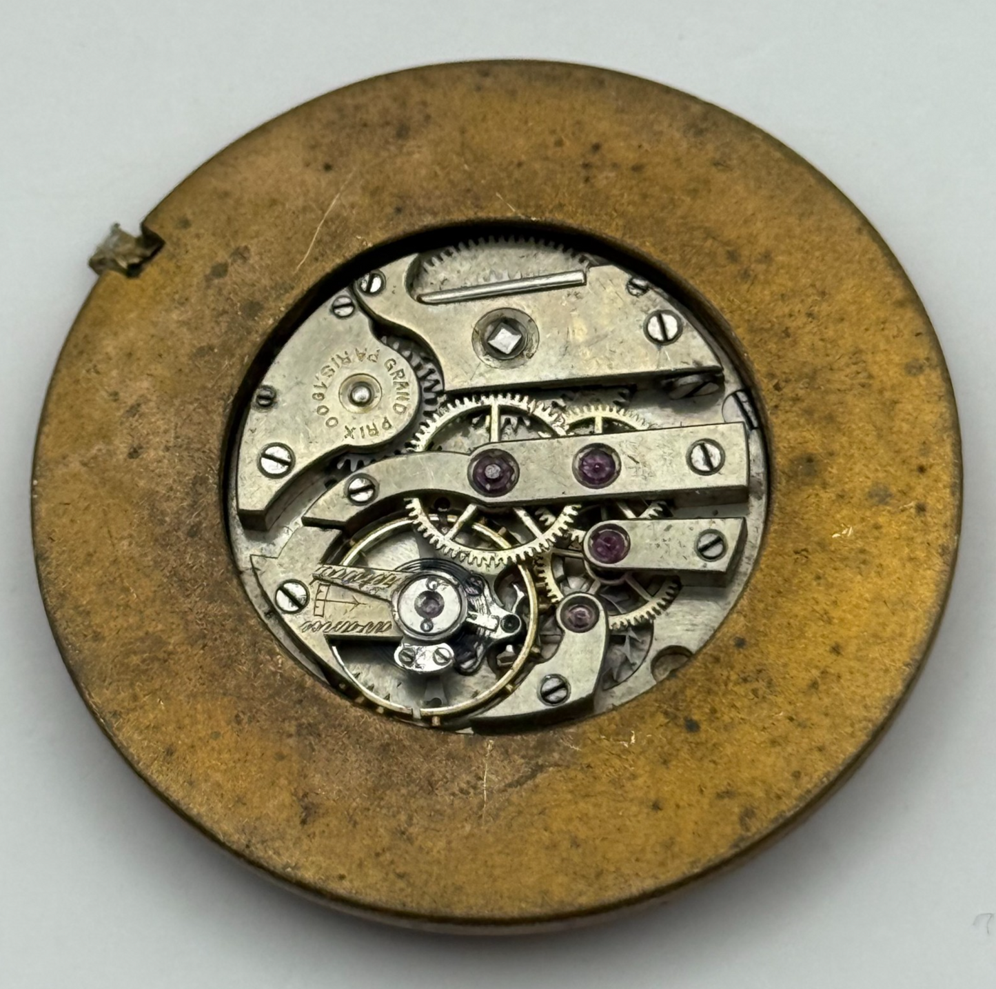 Paris Grand Prix 1900 Watch Movement Manual Wind Vintage Parts Repair 36.9mm