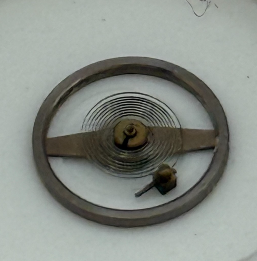 RW 75 Balance Wheel Complete And Spring 5¼’’’ 867 Watch Movement Parts NOS 