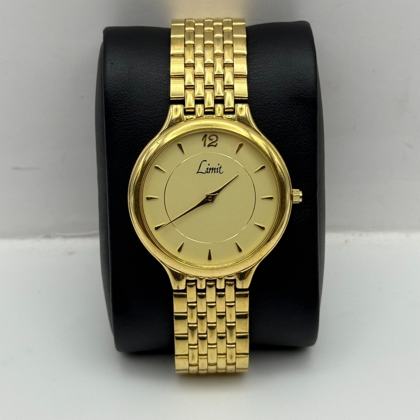 33mm Working Unisex Limit VX50/0511 Gold Plated Quartz Watch 7.75 Inches