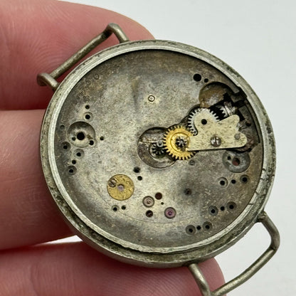 33.6mm Unidentified 15 Jewels Men's Trench Watch Movement Manual Wind PARTS