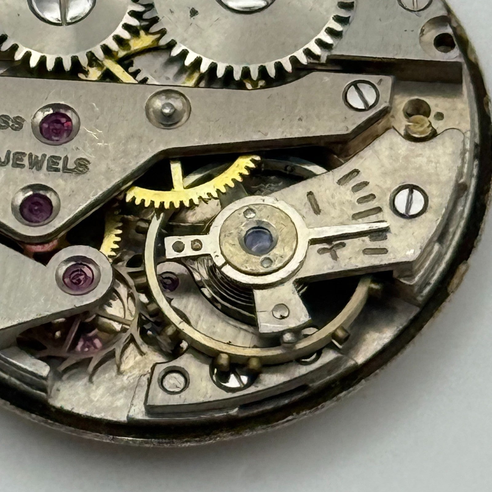 Avia AS 1123 1124 Watch Movement Manual Wind Vintage Swiss Parts Repair 23.5mm
