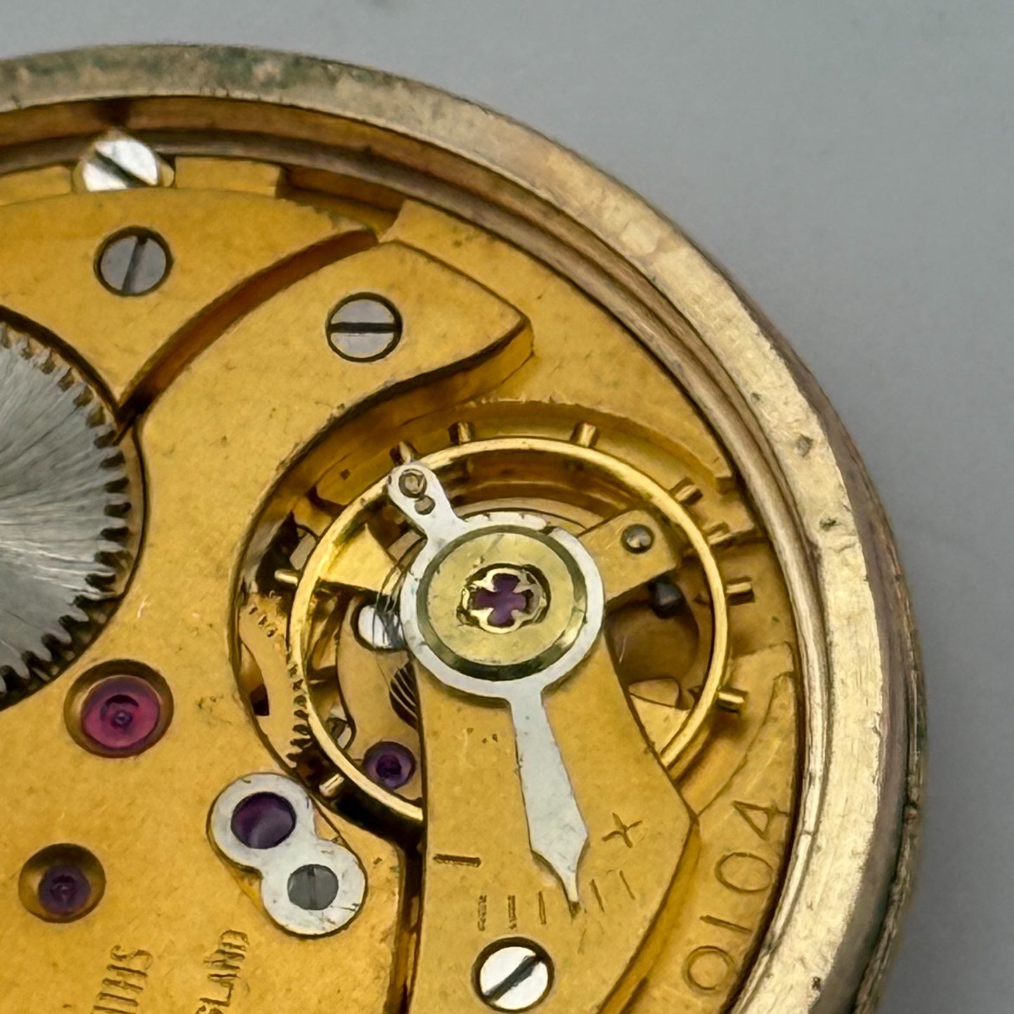 Smiths Imperial 617 Cal 0104 Watch Movement Running Manual Wind Parts 31.4mm