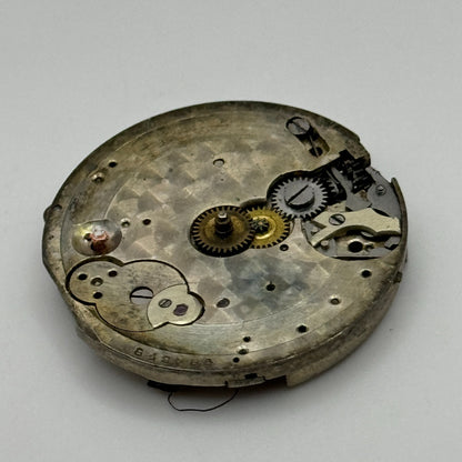 28mm Men's Unidentified Leaf Mark Manual Wind Watch Movement Swiss Vintage PARTS