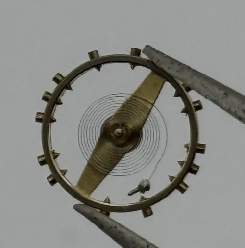 AS 1240 Balance Wheel Complete And Spring 8 3/4''' 49 M Watch Movement Parts NOS