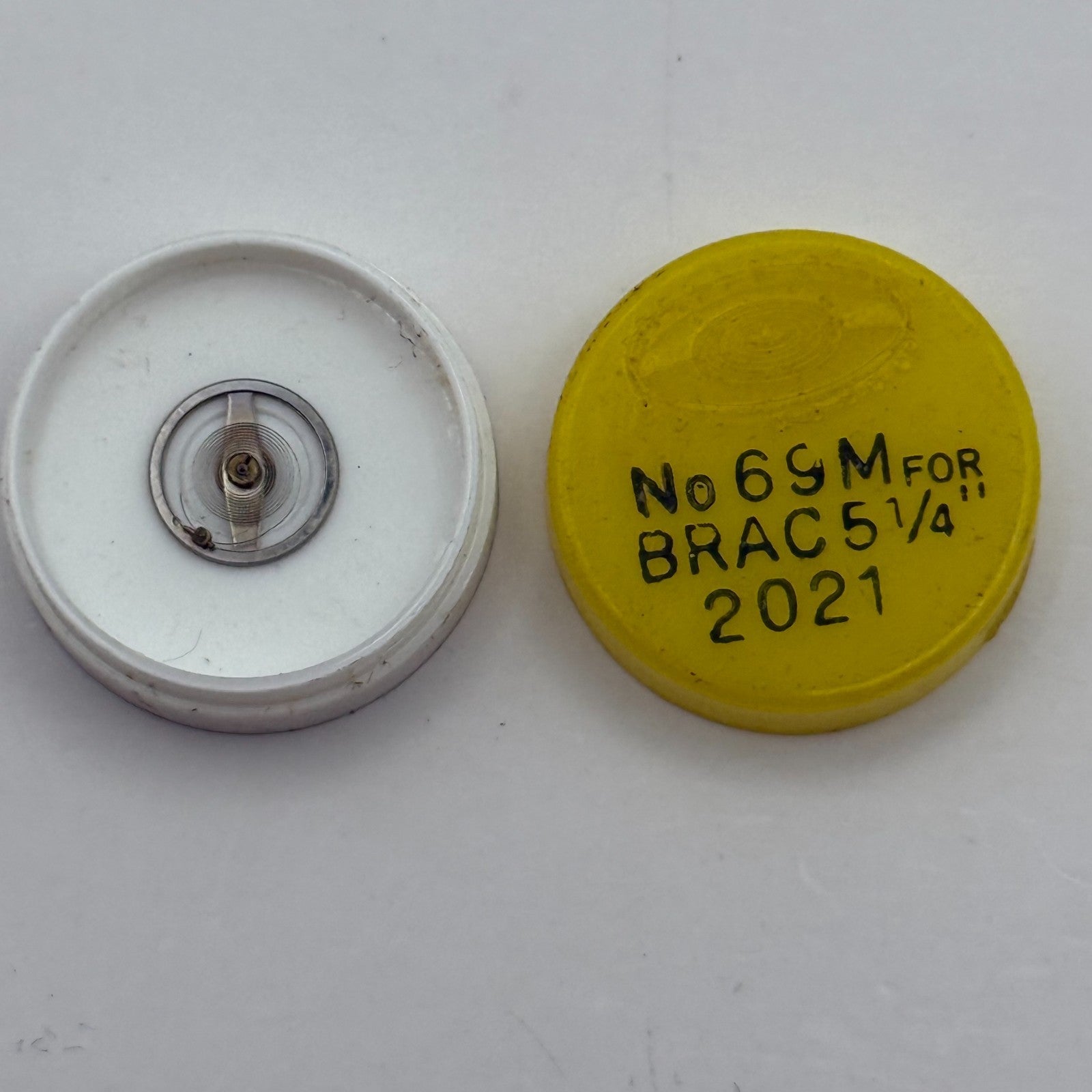 Brac 2021 Balance Wheel Complete And Spring  5¼’’’ 69 M Watch Movement Parts 