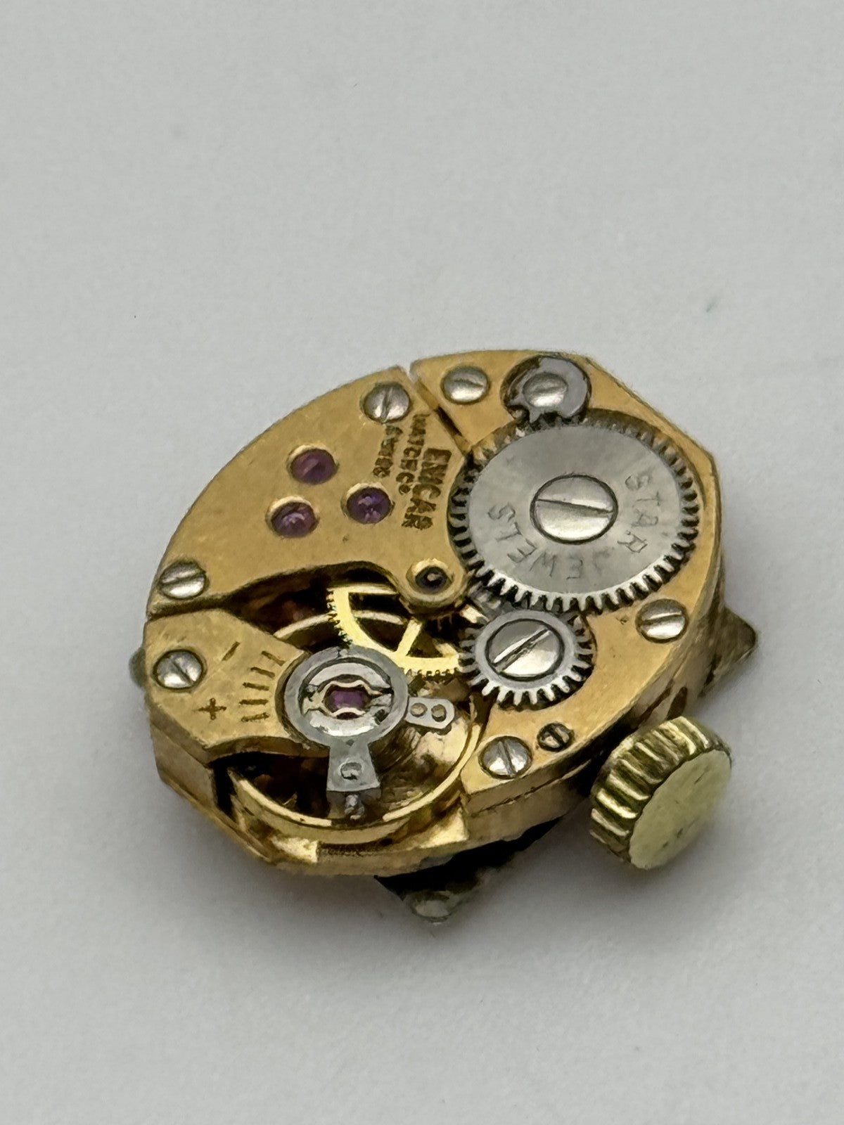 12.9mm Running Vintage Enicar Ultrasonic AR 678 Star Jewels Watch Movement PARTS