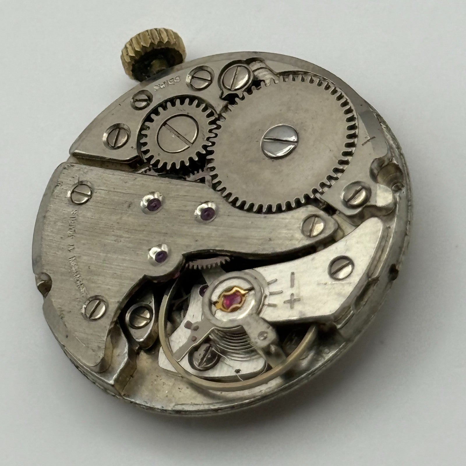 FHF ST 96 Watch Movement Avia Manual Wind Vintage Swiss Parts Repair 25.9mm