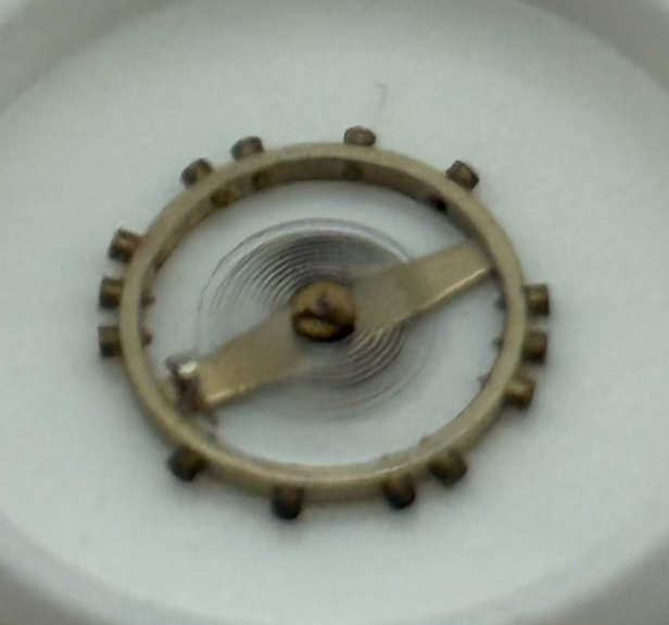 FHF 63 Balance Wheel Complete And Spring 8¾’’’ 438 M Watch Movement Parts NOS