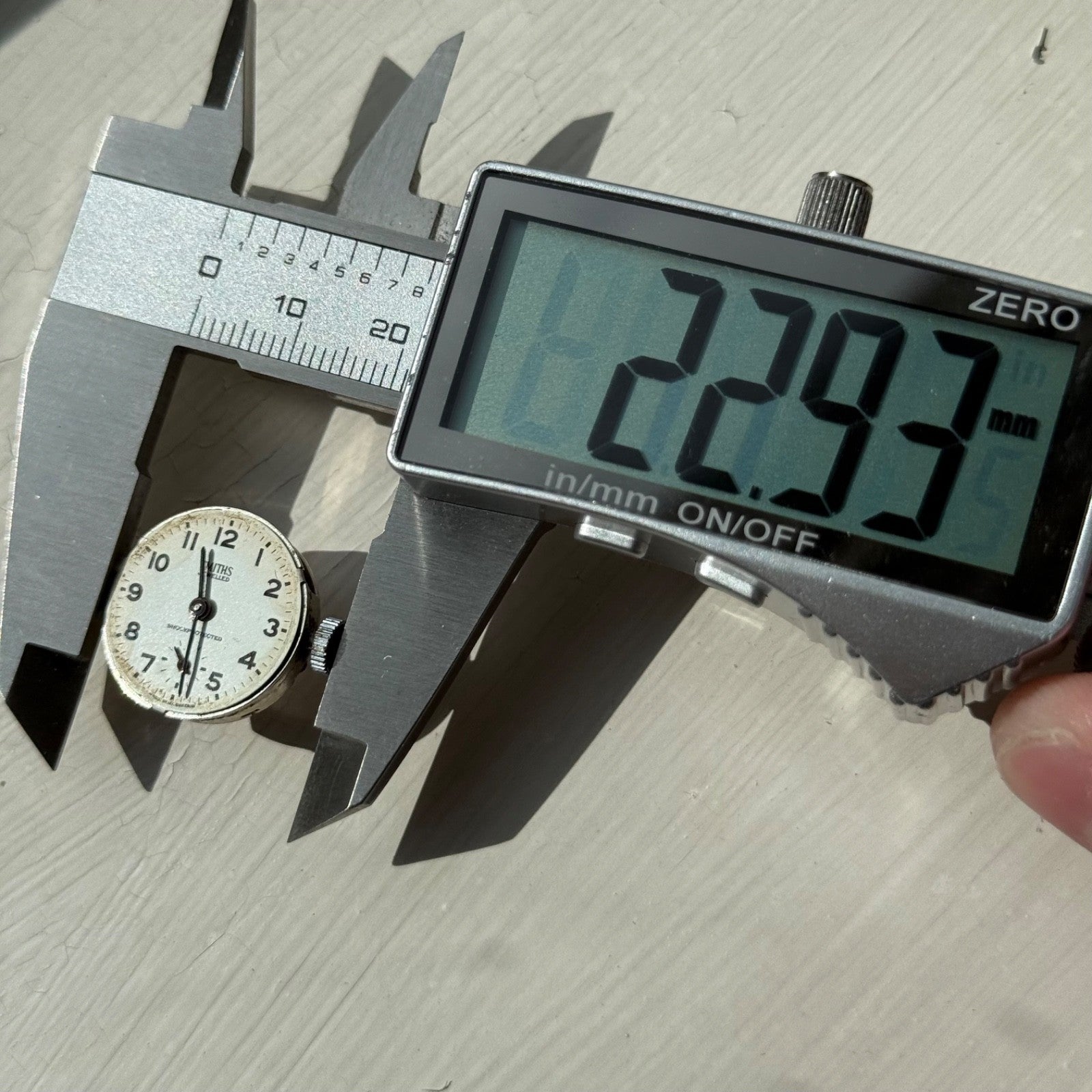 Vintage 21mm Smiths Cal 201 Jewelled Sub Second Manual Wind Watch PARTS / REPAIR