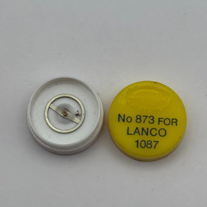 Lanco 1087 Balance Wheel Complete And Spring 873 Renata Watch Movement Parts 