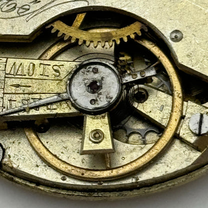 45.5mm Antique Unidentified Key Wound Pocket Watch Movement PARTS REPAIR SPARES