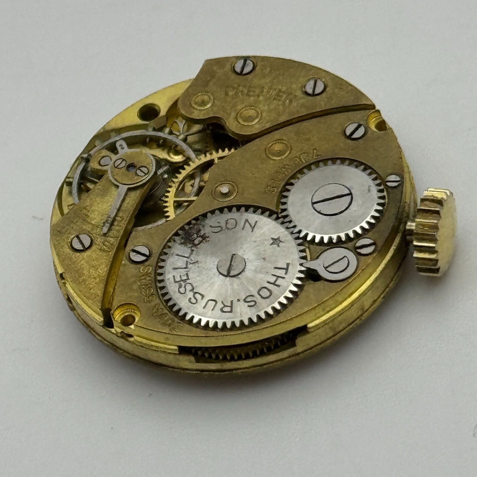 23.6mm Running Thomas Russell & Son Premier Manual Wind Watch Movement PARTS
