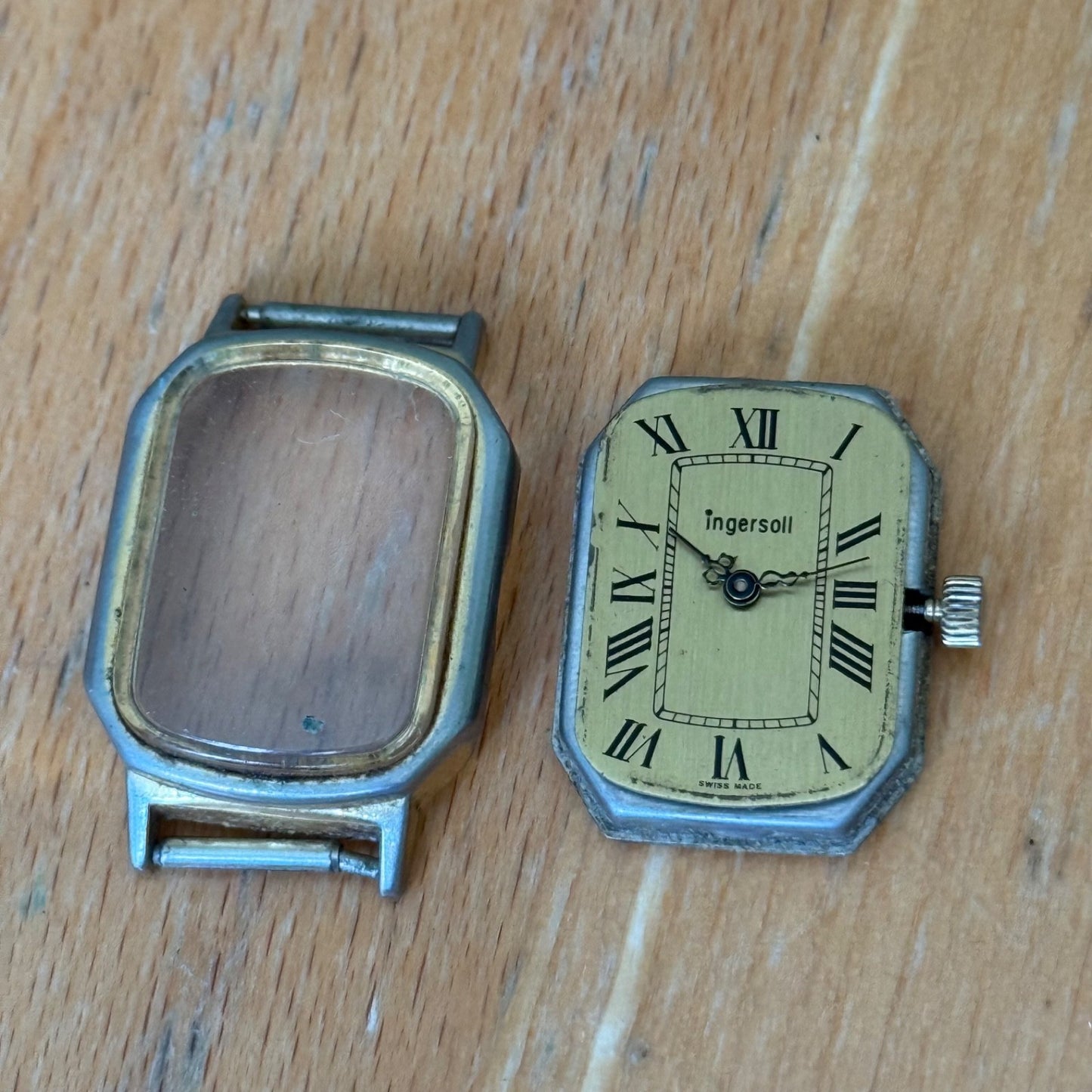 21mm Vintage Ingersoll BFG 927 Art Deco Style Swiss Manual Wind Watch FOR PARTS