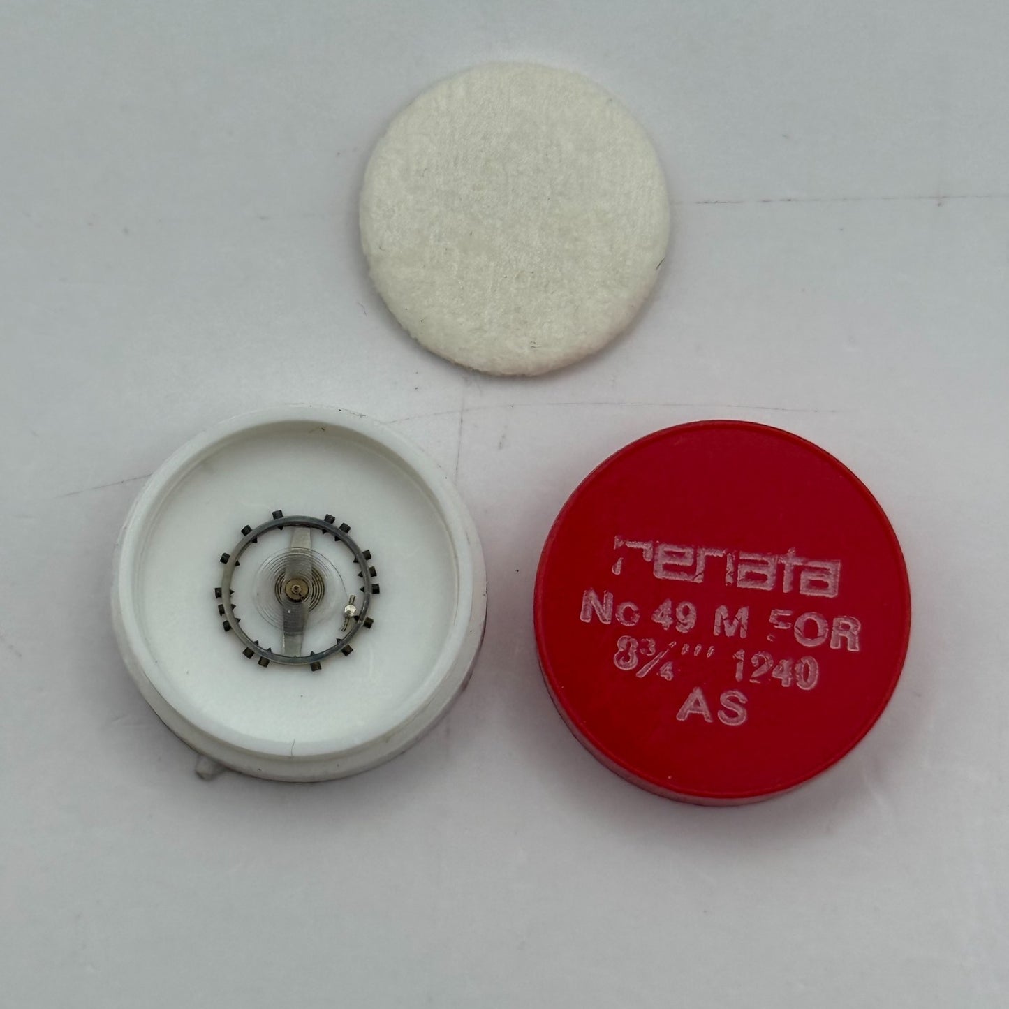 AS 1240 Balance Wheel Complete And Spring 8 3/4''' 49 M Watch Movement Parts NOS