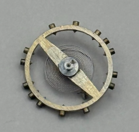 FHF 70 Balance Wheel Complete And Spring  10½’’’ 201 M Watch Movement Parts NOS