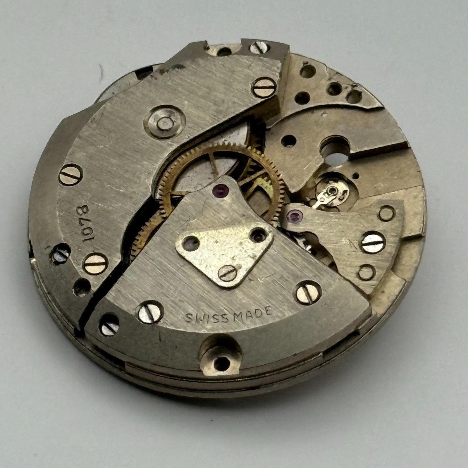 Larex Cal 1078 Watch Movement Manual Wind Vintage Swiss Parts Repair 23.6mm