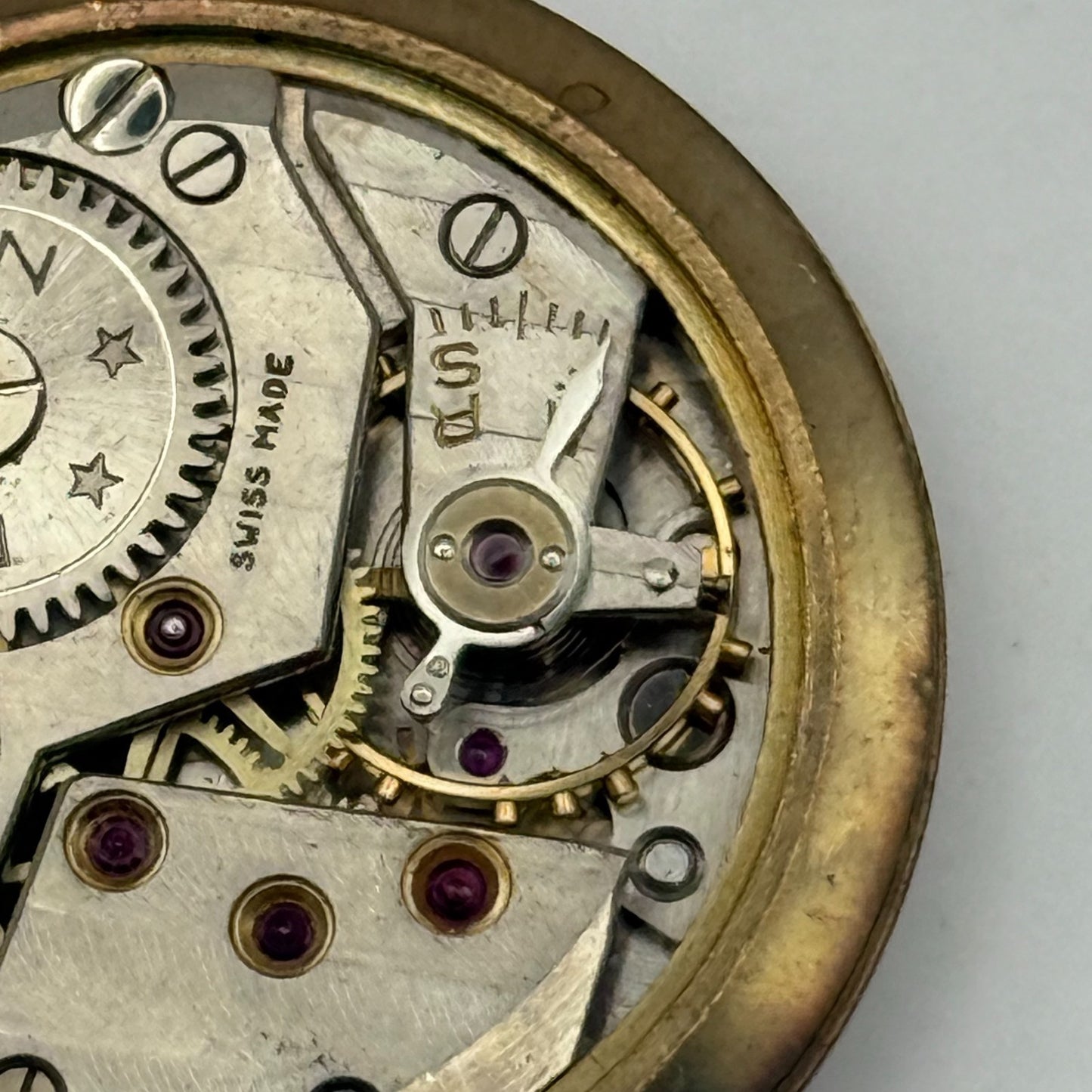 Mappin & Webb Precision Watch Movement Manual Wind Vintage Parts Repair 29.6mm