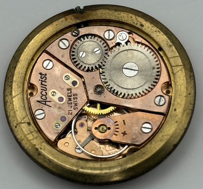 Peseux 320 Watch Movement Accurist Manual Wind Vintage Swiss Parts Repair 31.1mm