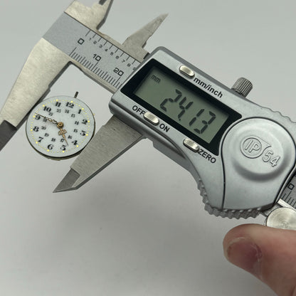 24.1mm Unidentified High Grade Manual Wind Watch Movement Vintage PARTS REPAIR