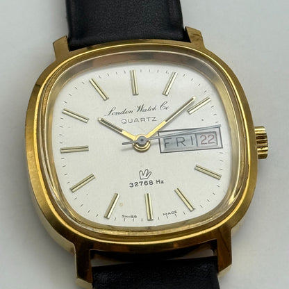 34mm London Watch Co 32768 Hz Ronda 2177 Swiss Quartz Watch Working With Issues