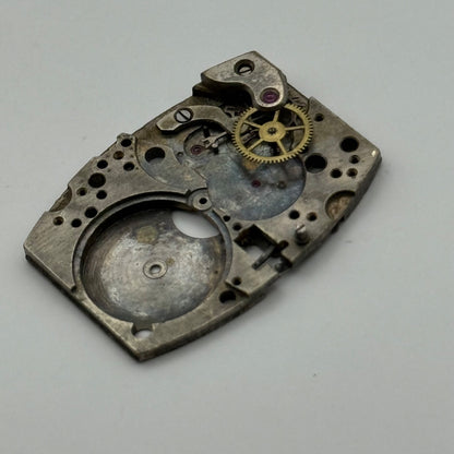 FHF 29 Tank Watch Movement Manual Wind Vintage Swiss Incomplete Parts Repair 19.