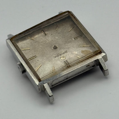 Omega 671 Automatic Watch Running Square 161.014 Vintage Swiss Parts Repair 26mm