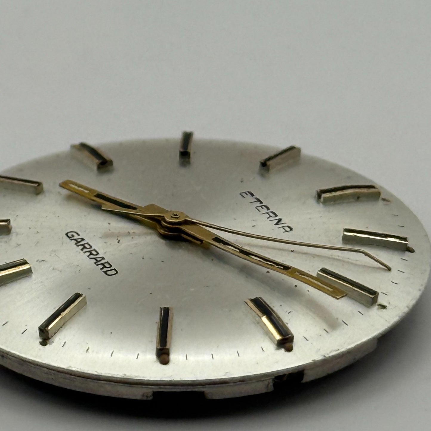 Eterna 1475K Watch Movement Garrard Manual Wind Vintage Swiss Parts 27.8mm