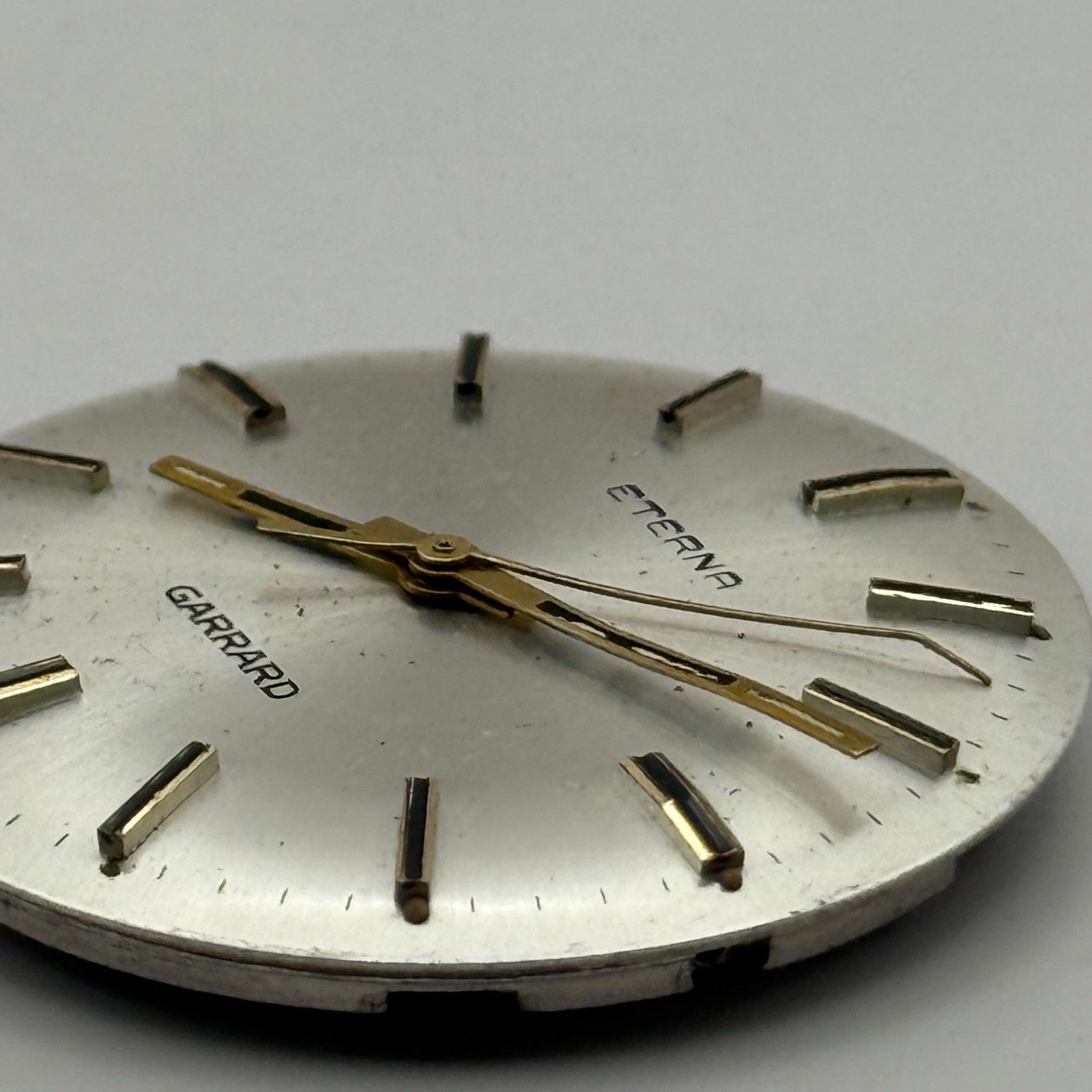 Eterna 1475K Watch Movement Garrard Manual Wind Vintage Swiss Parts 27.8mm