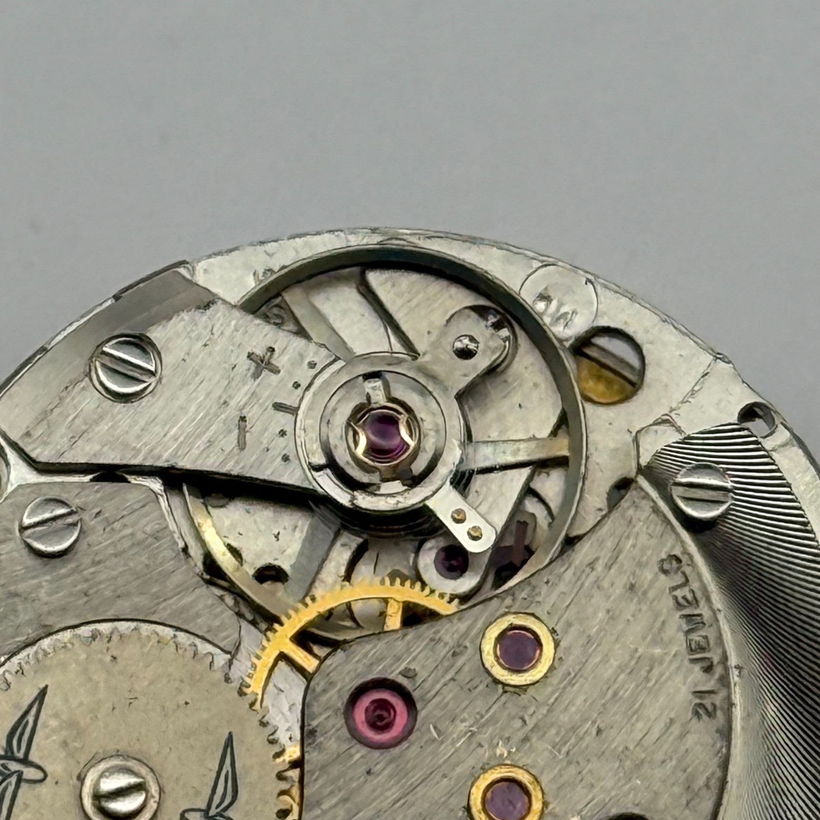 AS 2061 Watch Movement Manual Wind Vintage Swiss 21 Jewels Parts Repair 25.5mm