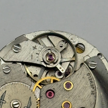 AS 2061 Watch Movement Manual Wind Vintage Swiss 21 Jewels Parts Repair 25.5mm
