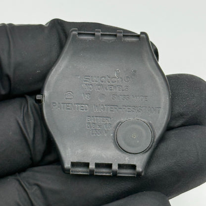 33mm Vintage 1999 Swatch SFB107G Noir De T Metal Watch UNTESTED PARTS REPAIR