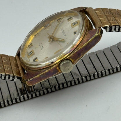 34mm Men’s Vintage Excalibur Tissot 781-1 Manual Wind Gold Plated Watch PARTS