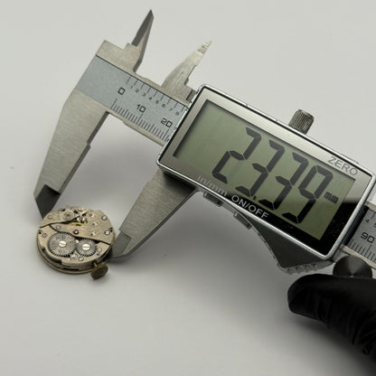 Chalet Gold 21 Jewels Watch Movement Running Manual Wind Vintage Parts 23.3mm