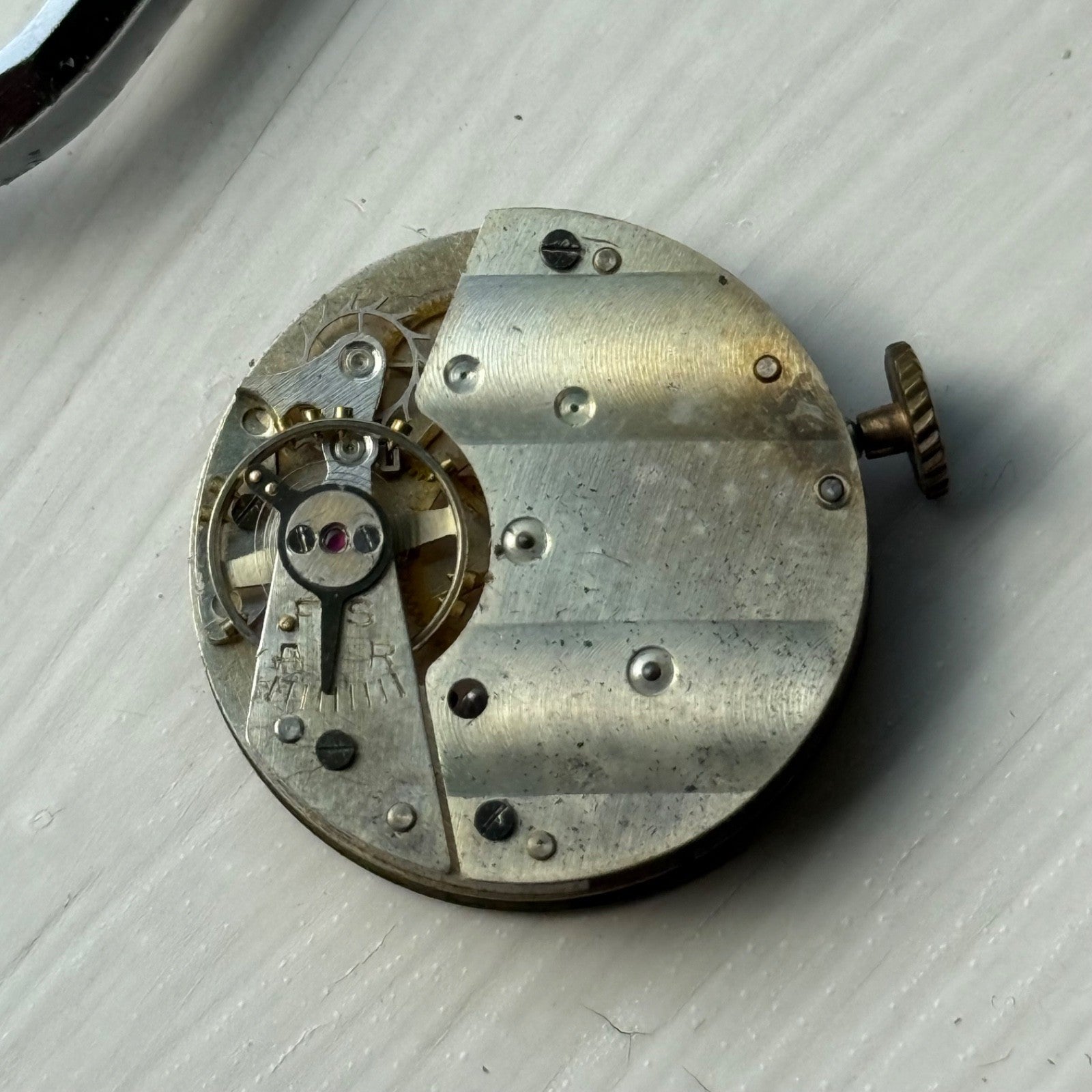 26mm Vintage Sub Seconds Good Balance Swiss Manual Wind Watch PARTS / REPAIR