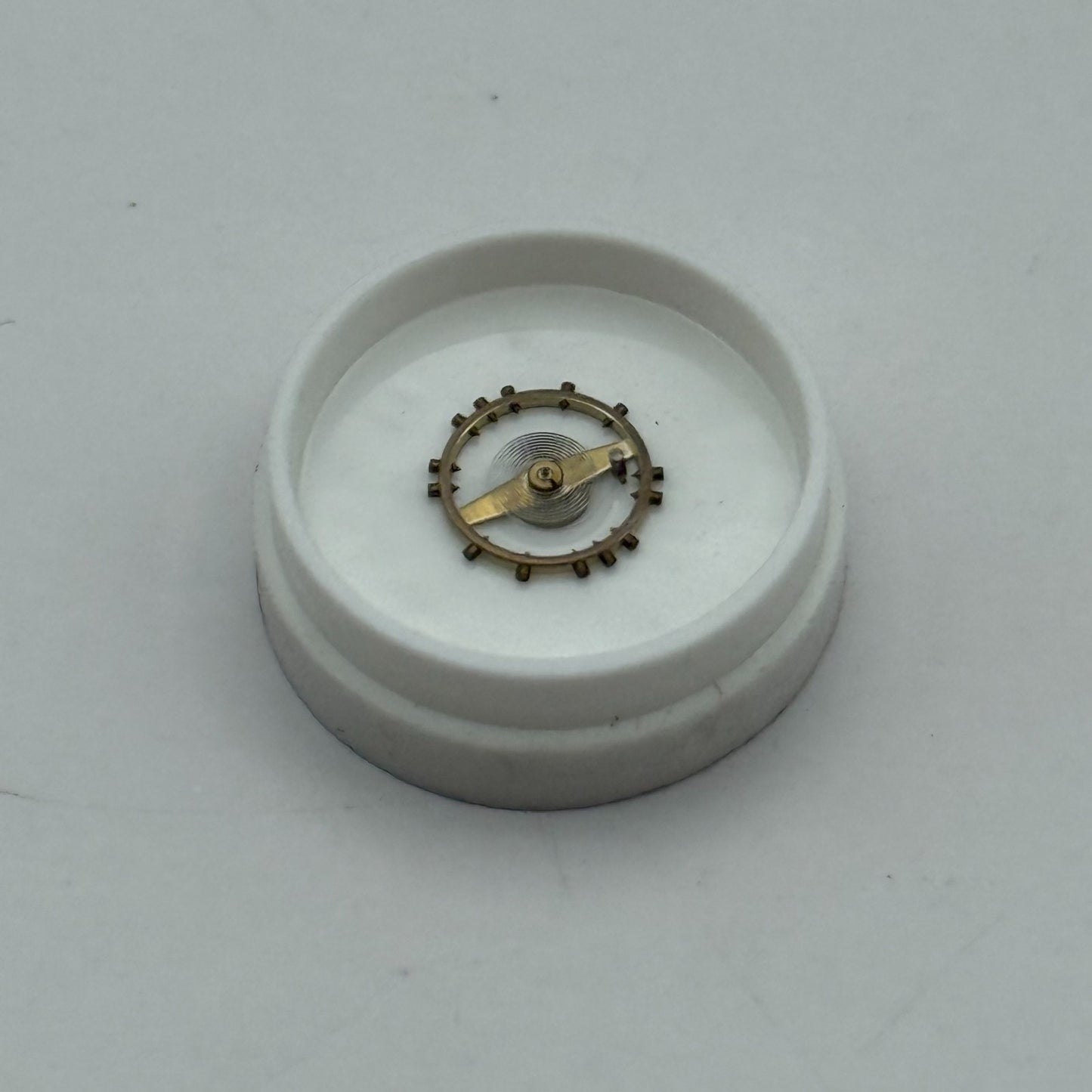 ETA 2412 Balance Wheel Complete And Spring 6 3/4’’’ 1257 M Watch Movement Parts