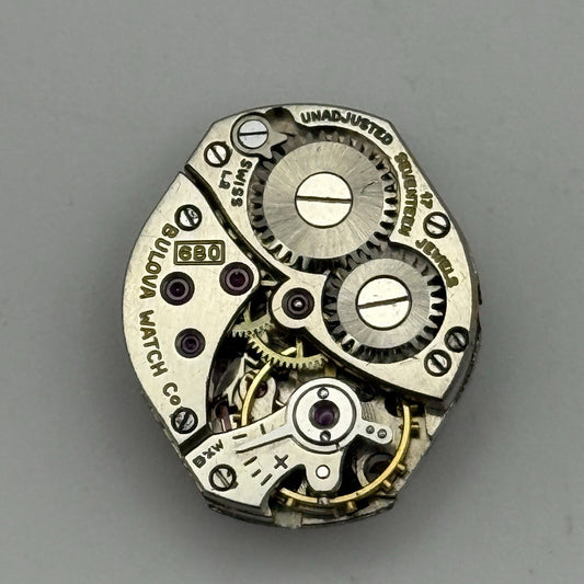 15.3mm Vintage Ladies Bulova 6BO Manual Wind Swiss Watch Movement PARTS REPAIR