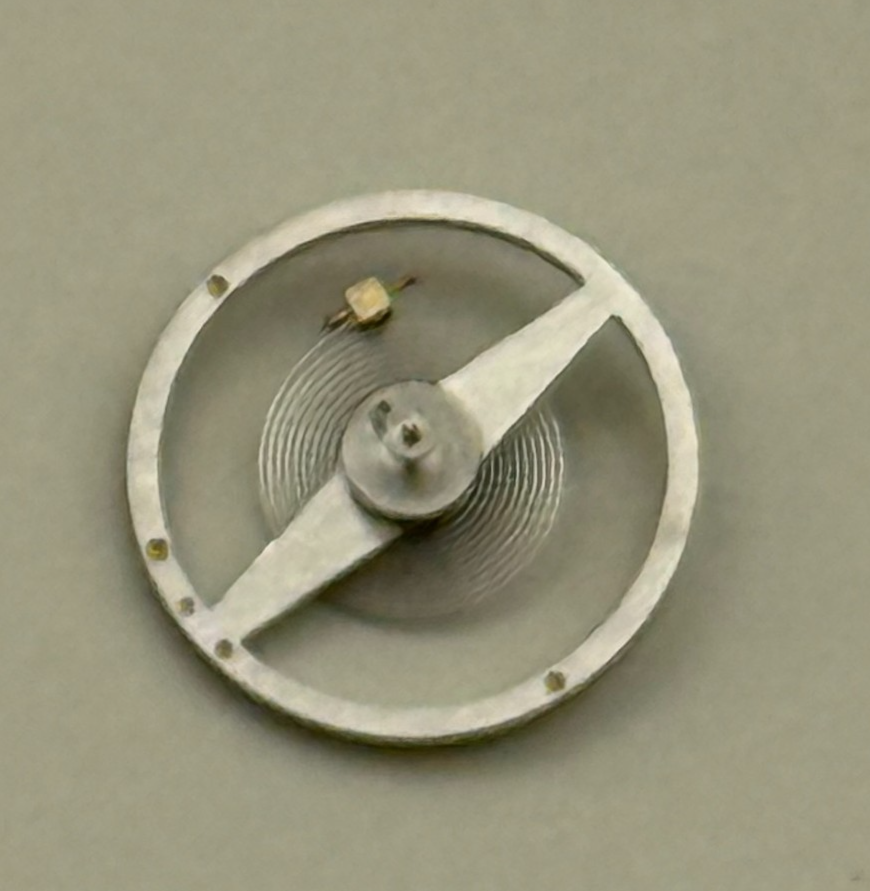 Oris 361 Balance Wheel Complete And Spring  9¾’’’ 380 Watch Movement Parts NOS