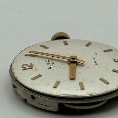 FHF ST 96 Watch Movement Avia Manual Wind Vintage Swiss Parts Repair 25.9mm